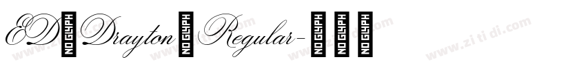 ED Drayton Regular字体转换
